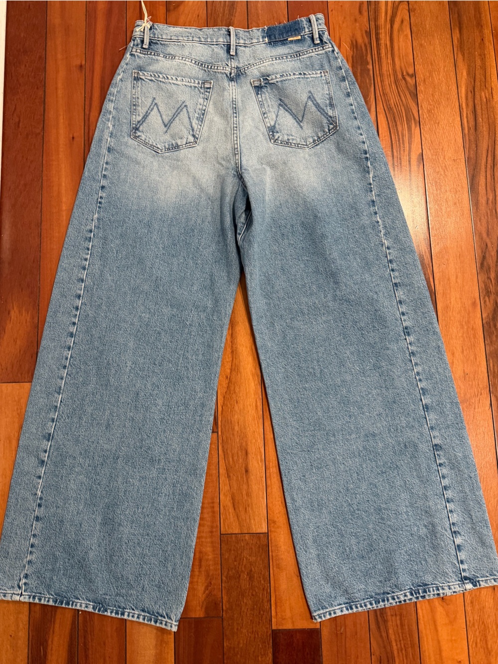 ❤️‍🔥 MOTHER The Pipe Dream Button Sneak High Rise Jeans in Leap At The Chance 30 - Picture 7 of 9